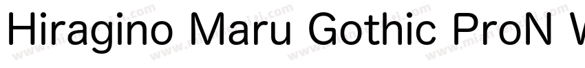 Hiragino Maru Gothic ProN W4字体转换